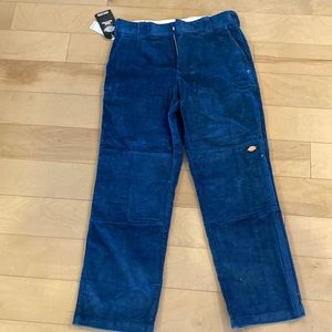 NWT Dickies Blue Corduroy Pants Size 34